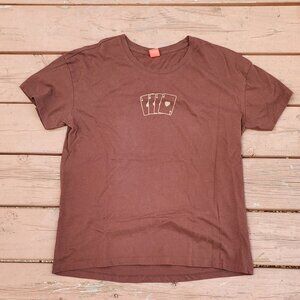 4 of Aces Cowboy Vixen Brown Tee - Size L